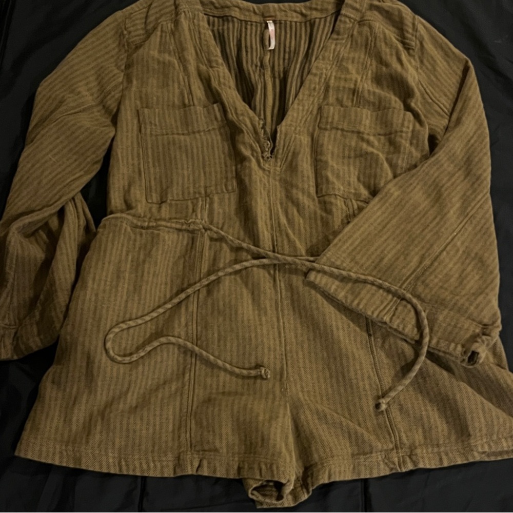 Free People Olive Green Jumpsuit size S/P small S petite